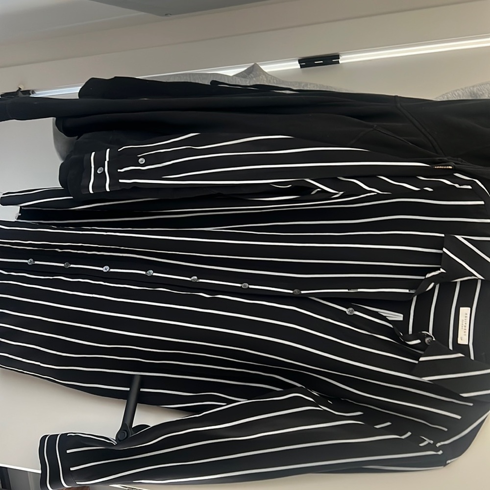 Equipment striped shirt dress